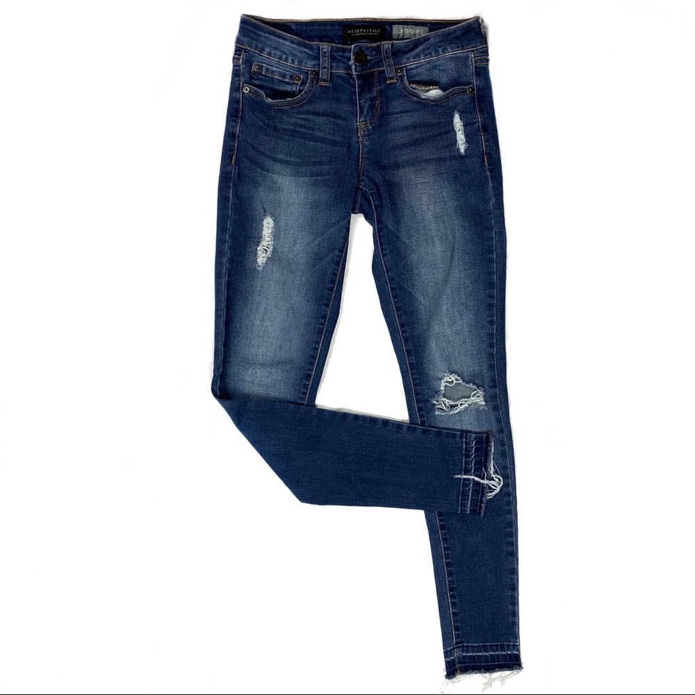 Aeropostale Jeggings Raw Hem